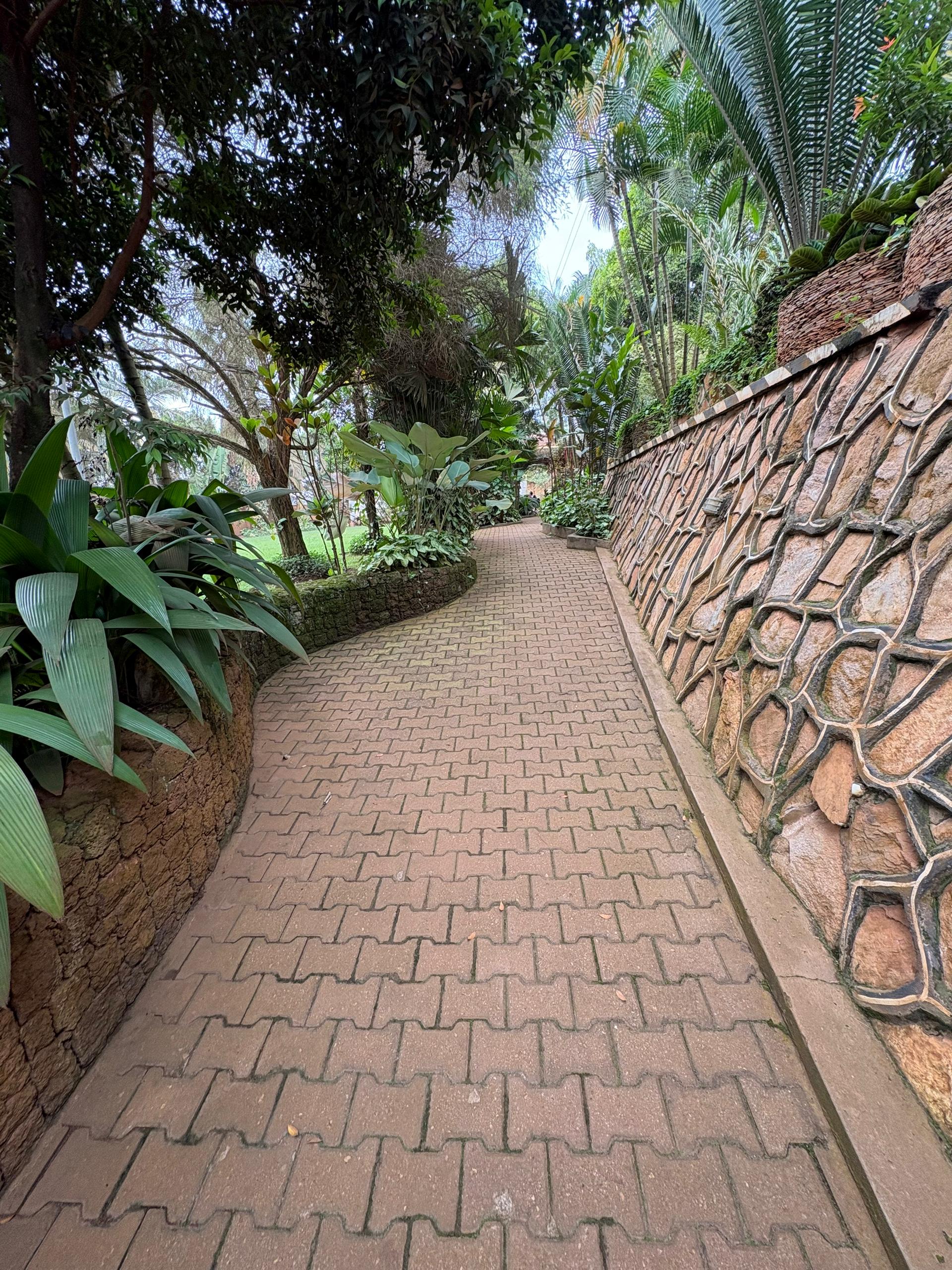 Clean walkways at Danma Gardens Hotel